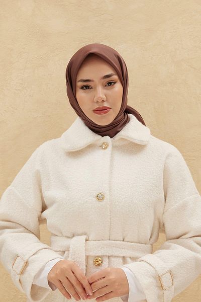 Silk Home Plain Shiny Scarf 75006-15