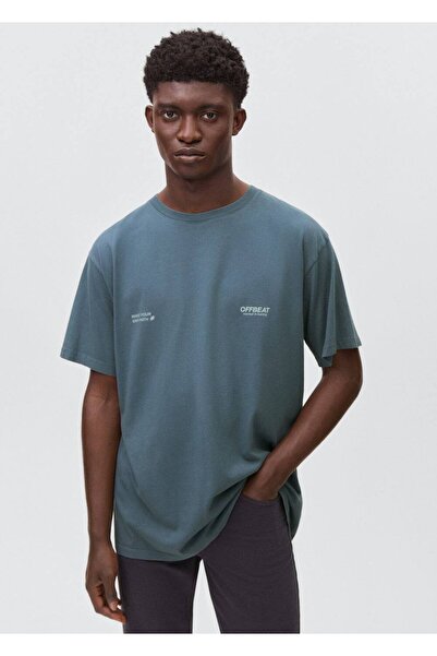 Mango Teen Desenli pamuklu tişört