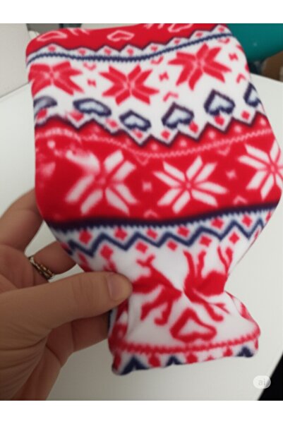 FAMEMUS ACCESSORY Patterned Fleece Covered Hot Water Bag (1Pcs)