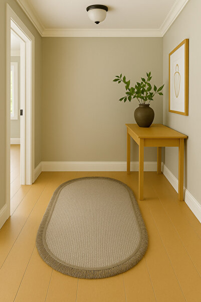 Emin Halı Valentine 1452 Oval Bukle Yumuşak Dokulu Salon Koridor Mutfak Özel Ölçü Halı Yolluk