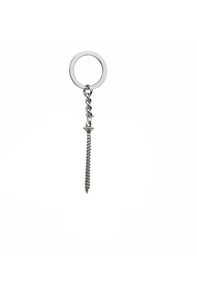 Herşey Nota Mechanic Unisex Keychain with Screw Figure – Stylish Design with Industrial Spirit