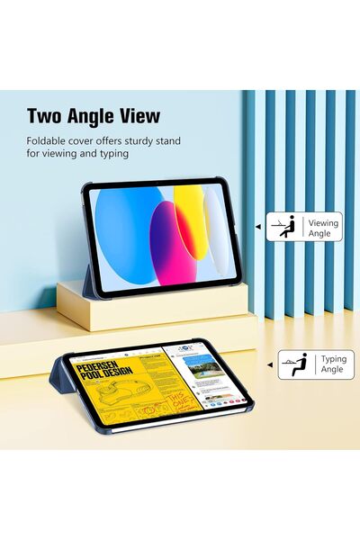 PROCASE جراب لجهاز iPad 11th (A16) مقاس 11 بوصة 2025 / 10th 10.9 بوصة 2022 - أزرق داكن