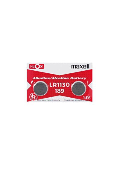 Maxell Set de 2 baterii alcaline LR1130 / AG10 (289), 1,5 V, diametru 11,6 mm, consum redus, în blister