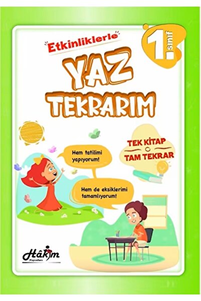 Hakim Çocuk HAKİM 1.Sınıf Etkinliklerle Yaz Tekrarım (Yaz Tatili Kitabı)