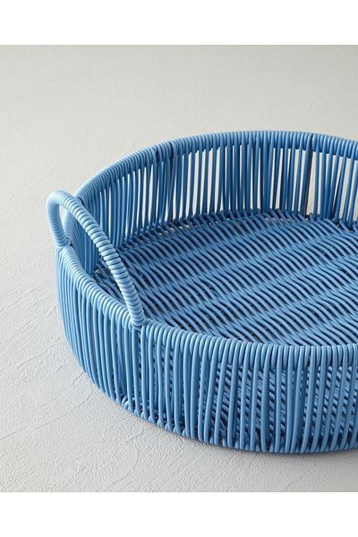 English Home Cottage Pp Tray 30X8 cm Blue