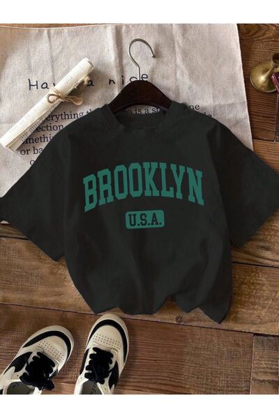 LAYORA Faceți diferența în stilul Brooklyn! supradimensionat Tricou negru
