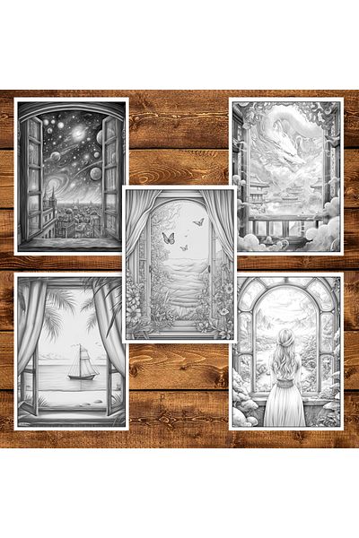 Legendary Gifts Carte de colorat pentru adulti, 50 de ilustratii, O lume noua