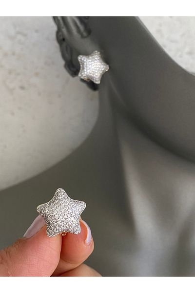 Lucios Golden Craftsmanship Filled Star Stone Earrings