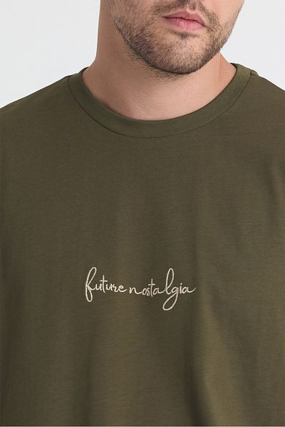gothamvibes Ανδρικό μπλουζάκι Relaxed 004 Oversize Khaki