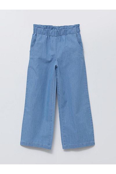 LC Waikiki Basic Wide Leg Girl's Jean Trousers (S2)