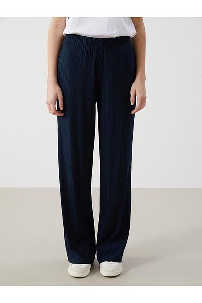 LC Waikiki Textured Women's Trousers with Elastic Waist (S5)