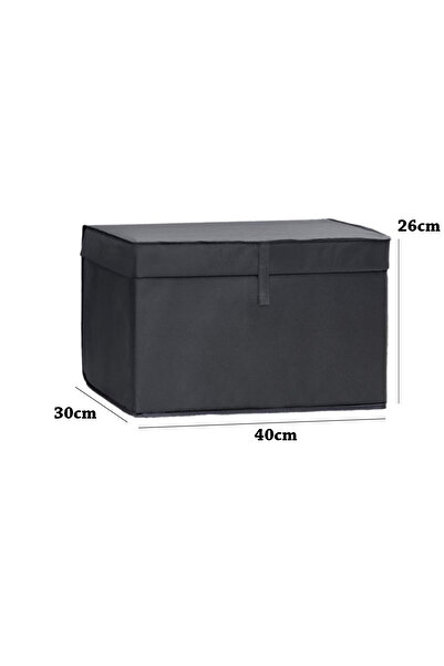 FORSACE Multi-Purpose Laundry Storage Organizing Etc. Bin Box Mini 40X30X26 cm Anthracite
