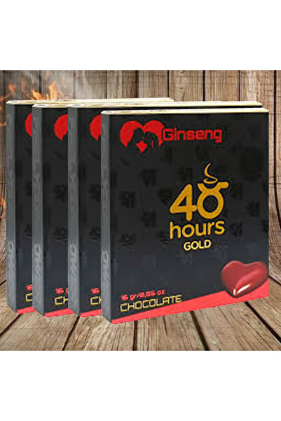 48Hours Ginseng 4 ADET Ginseng Çikolata 48 hours Gold Yüksek Performas Enerji...