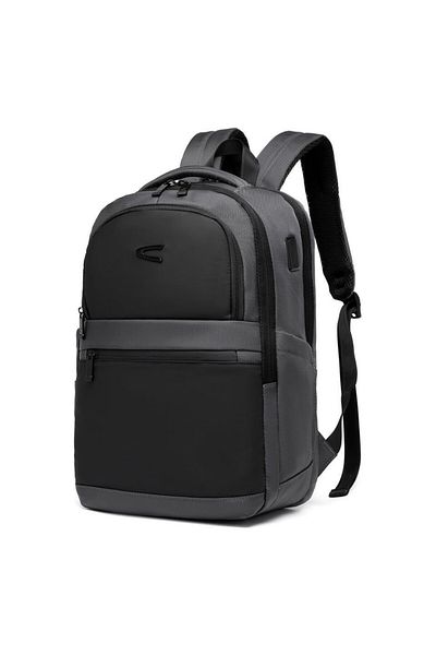 SMART BAGS C-Active Oxford Fabric Business Backpack with Laptop Compartment and USB Port
