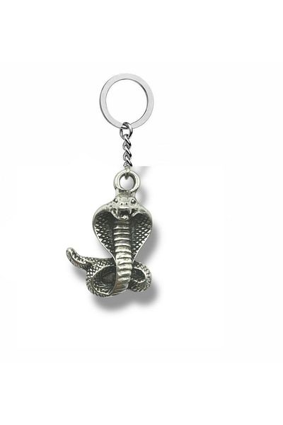 Herşey Nota Unisex Keychain with Cobra Figure – Protection and Power Themed Mystical Design