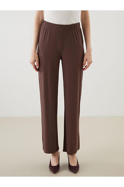 LC Waikiki Pantaloni de damă texturați cu talie elastică (S5)