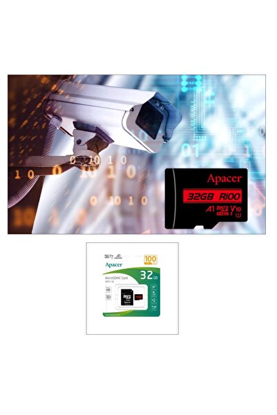 Apacer Card MicroSDXC 32 GB, UHS-I U1, V10, A1, Apacer, cu adaptor SD, până la 100 MB/s