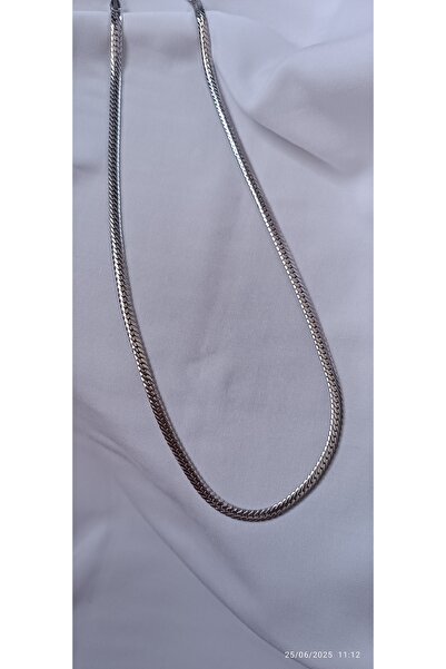 ARİ TAKI قلادة من الفولاذ الفضي المطحون