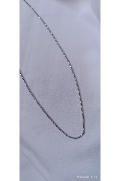 ARİ TAKI قلادة رفيعة من الفولاذ الإيطالي للجنسين