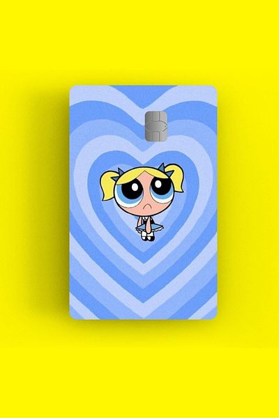 MS Major Selection Power Puff Girls Bubbles Credit Card Sticker Covering