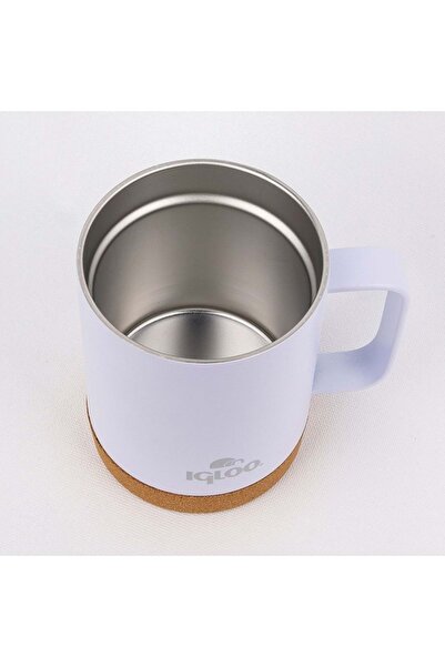 IGLOO Cork Mug 350ml Thermos Mug Cup Flask White