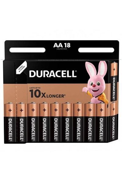 Duracell Baterii alcaline R6 Basic, AAK18, 18 buc.