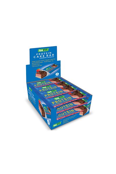 Be Fit Strawberry Cheesecake Protein Cake Bar 12 pcs/box