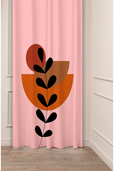 GREENDECOR Leaf Graphic Bohemian Minimalist Beige Cream Patterned Special Des...