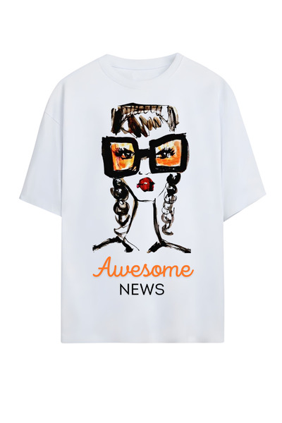 MAGORS تي شيرت GraffTee مصنوع من القطن العضوي بنسبة 100% برقبة دائرية وتصميم ...