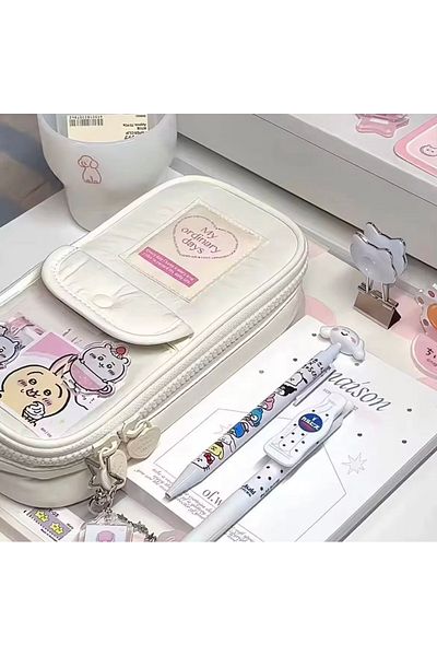 womistore Θήκη για στυλό Kavai Κουτί μολυβιών πολλαπλών λειτουργιών πολλαπλών τμημάτων