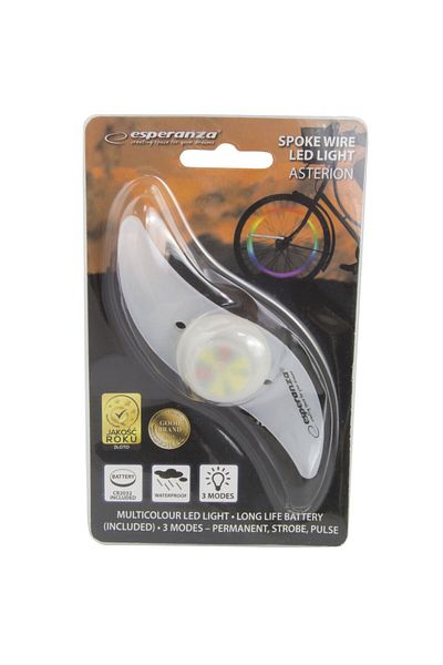 ESPERANZA LED bicycle spoke light, Esperanza, multicolor, 3 lighting modes, waterproof
