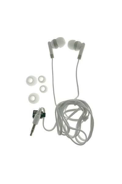OEM Căști, Titan, MP3/MP4, Cauciuc, Alb/Gri