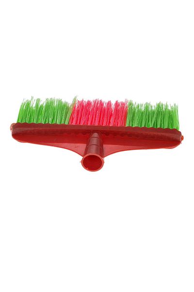 OEM Plastic broom, dimensions 300x170x32mm, bristle length 110mm, without handle, red with green