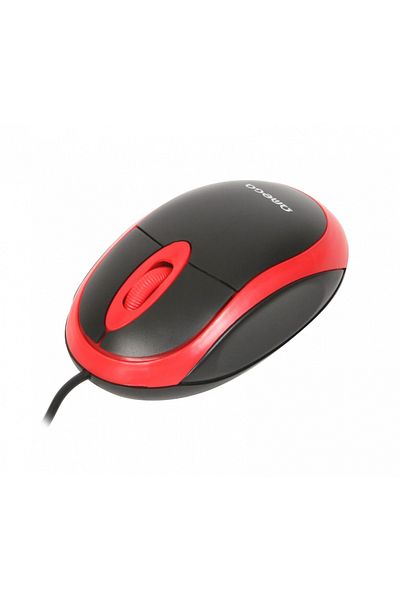 Omega USB Mouse OMEGA OM06VR - 800 DPI, Wired, Ergonomic Design Red/Black