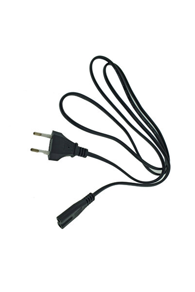 OEM Power cable for TV, radio, clock, laptop, CABLUCAS, length 1.4m, 2 pins, C7, 2.5A, 250V, black