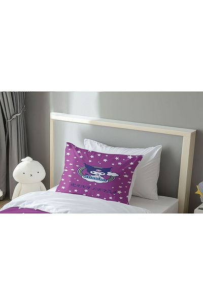 Şen Dekorasyon Starry Kuromi on the Moon Children's Pillow Case