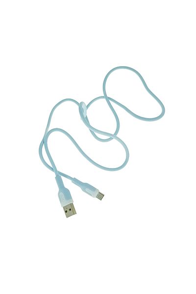 Xo Cable with USB-A male to USB-C male, XO NB212 82774, charging, data transfer, 2.1A, 100cm, blue
