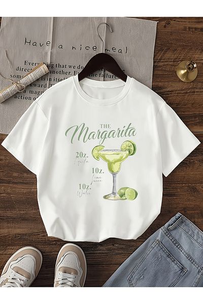 Let's Wear Ανδρικό γυναικείο μπλουζάκι με στάμπα Margarita