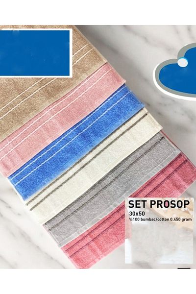 Star Fashion Set of 6 hotel towels, 100% cotton, Premium quality, 450g/sqm