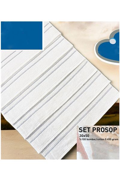 Star Fashion Set of 6 hotel towels, 100% cotton, Premium quality, 450g/sqm