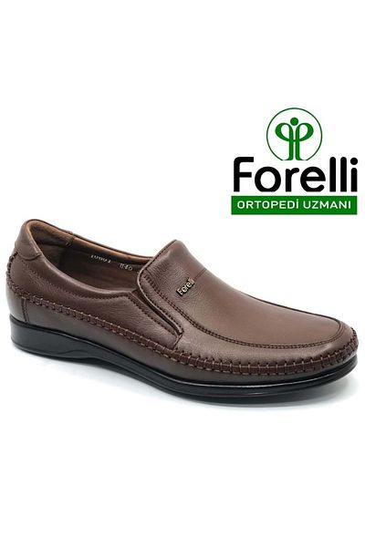 Forelli Pantofi casual pentru bărbați Manyas din piele naturală ortopedică confort maro