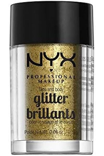 NYX Professional Makeup Face & Body Glitter, Silver