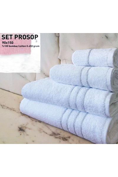 Star Fashion Set 6 prosoape Premium, hoteliere, 100% bumbac, densitate 450 g/mp
