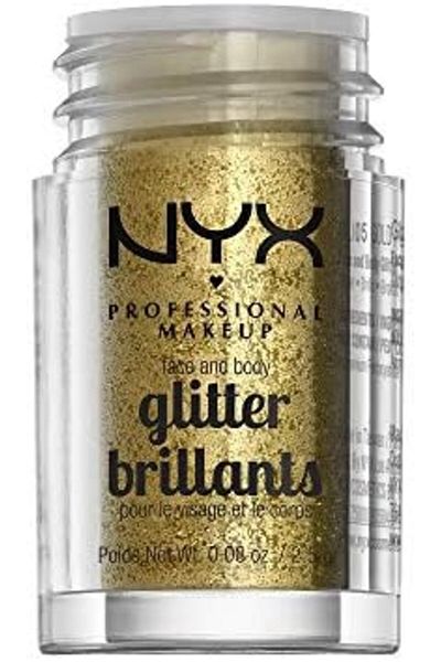 NYX Professional Makeup Face & Body Glitter, Silver