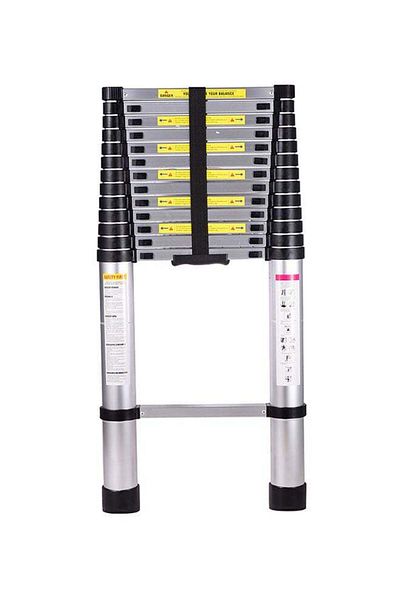 Unspecified Telescopic Ladder, Extendable, Multi-Purpose, Silver, 2.9 meters