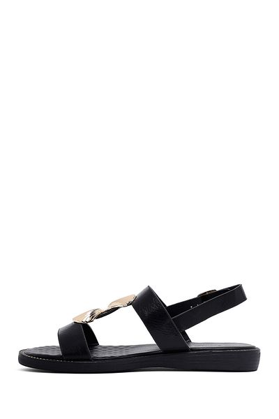 Derimod Women's Black Accessory Detailed Sandals 25Sfe464518