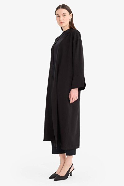 DeFacto Relax Fit Basic Düz Midi Kimono D9929AX25SM
