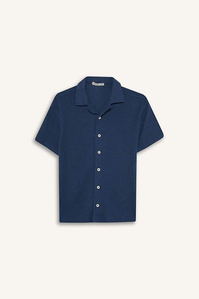 DeFacto Cămașă cu mânecă scurtă cu guler polo oversize pentru băiat E3313A825HS