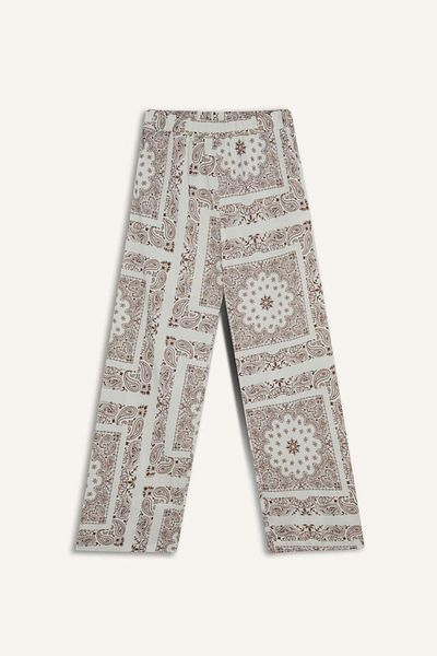 DeFacto Regular Fit Shawl Pattern Beach Pants-Fall in Love F8336Ax25Hs