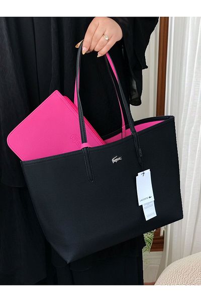Lacoste Ladies large capacity handbag double color, fashion multi-functional